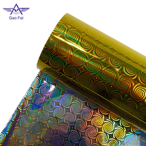 Hoja de plástico <span class=keywords><strong>espiral</strong></span> recubierto holográfico metalizado película - Product Image 1