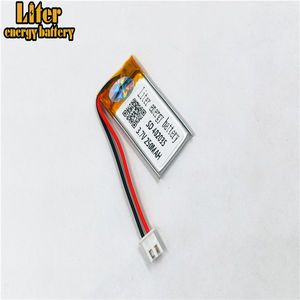 Connector 2,0-2 P 402035 v 250 mAh 3,7 V rechargeable LiPo battery solar rechargeable lithium-ion polymer lithium battery with PCM - Product Image 4