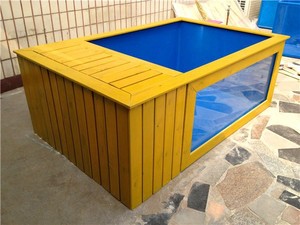 <span class=keywords><strong>Aquarium</strong></span> koi étang en fibre de verre, réservoir de poissons avec fenêtre de visionnage et salle de filtration, vente en gros, usine chinoise - Product Image 5