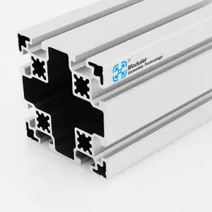 Alumínio cnc 90x90 barra quadrada com conector de perfil europeu