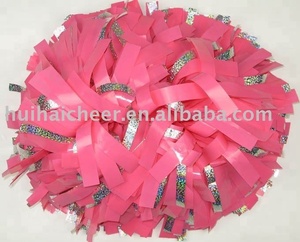 Pompones rosas de plástico para porristas con precio de fábrica y buena calidad - Product Image 4