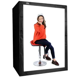 LED Softbox Kutusu 120*80*160 cm fotoğraf stüdyosu işıklı çadır kitleri Depp 160 cm fotoğraf çadır