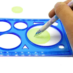 Magic Spiral Art Drawing Tool Ruler Classic Spirograph Geometric Ruler Learning Kit For Kids