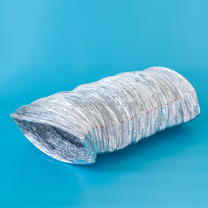 6 Zoll Aluminium PET Silberfarbener Rechteckiger Flexibler Luftkanal Küchenabzugskanal 8ft 10ft Heimbelüftung Luftkanal - Product Image 6