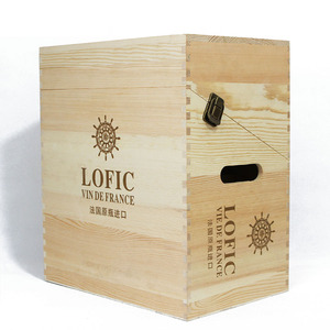 Scatola <span class=keywords><strong>Regalo</strong></span> in <span class=keywords><strong>Legno</strong></span> Personalizzata <span class=keywords><strong>per</strong></span> 6 Bottiglie di Vino, Design Unico - Product Image 3