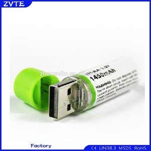 Два в одной упаковке Ni-MH 1,2 В AA батареи 1450 мАч Usb аккумуляторная батарея - Product Image 3