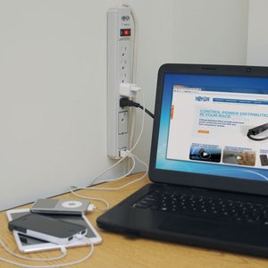 6 Outlet Bảo Vệ Tăng Power Strip 6ft Dây 990 Joules Kép USB Sạc LED - Product Image 4