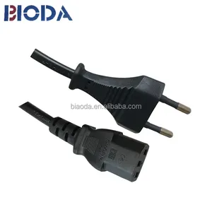 Iec kabel daya untuk Selimut elektrik steker trailer adaptor kabel listrik soket grosir 2 pin steker bulat kabel daya wanita