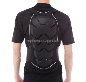 Erkek kolsuz motosiklet zırh ceket yarış logosu XL açık Motocross göğüs koruyucu spor dişli geri koruma aksesuarları