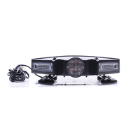 Lampu Tembak Led Mobil Merah Magnetik, Desain Profesional Strobo Peringatan Mobil Amber Led Mini dengan Speaker Sirene