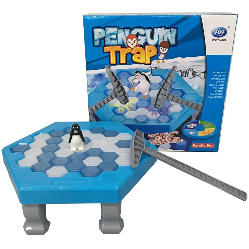 kid funny toy penguin tap game broke ice toy
