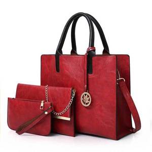Sac à main en cuir pour femmes, lot de 3 pièces, grand fourre-tout, à bandoulière, sacoche, nouvelle collection 2020