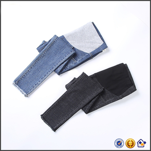 KY Tube enceinte taille haute sur la bosse maillot ventre bande ceinture coupe ajustée maternité <span class=keywords><strong>jean</strong></span> - Product Image 3