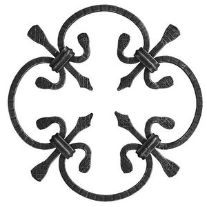 Pabrik Tiongkok pagar gerbang logam <span class=keywords><strong>ornamental</strong></span> besi tempa Rosette untuk dekorasi - Product Image 1