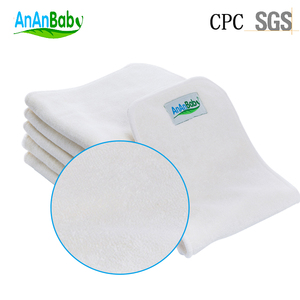 Insert de <span class=keywords><strong>couche</strong></span> lavable en bambou pur à <span class=keywords><strong>4</strong></span> couches AnAnBaby Naturally - Product Image 2