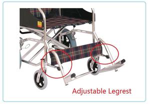 Alluminio di vendita calda pieghevole economica attrezzature di riabilitazione <span class=keywords><strong>medica</strong></span> forniture di <span class=keywords><strong>terapia</strong></span> manuale sedia a rotelle - Product Image 4