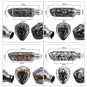 ท่อไอเสียรถจักรยานยนต์ดัดแปลง51มม. สำหรับ50cc-1000cc Moto GSR 600 MSX 125 nc750x แข่ง - Product Image 3