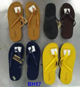 men PU strap beach slippers TPR outsole fashion flip flops