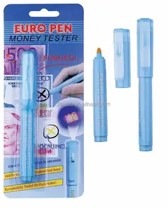 low price small quantity order cheap logo pen money tester Euro pen for 2017 promotional gift