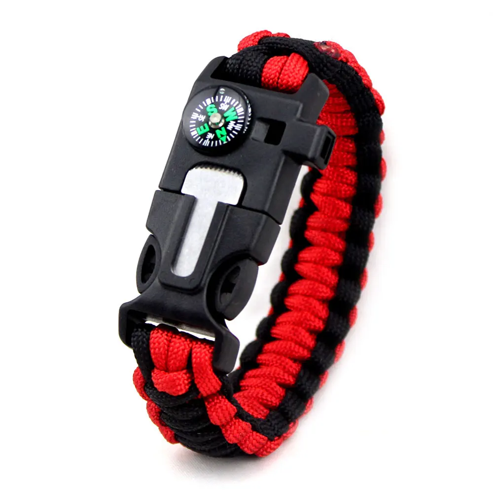 Survival Armband Tactische Tool Kit Voor Kamperen, Jagen, outdoor Wandelen | Beste Emergency Adventure Gear Edc 5 In 1 Aangepaste