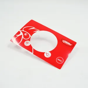 Lexan Label Printing Durable Silk Screen Printing Polycarbonate/lexan Label With Embossed Buttons