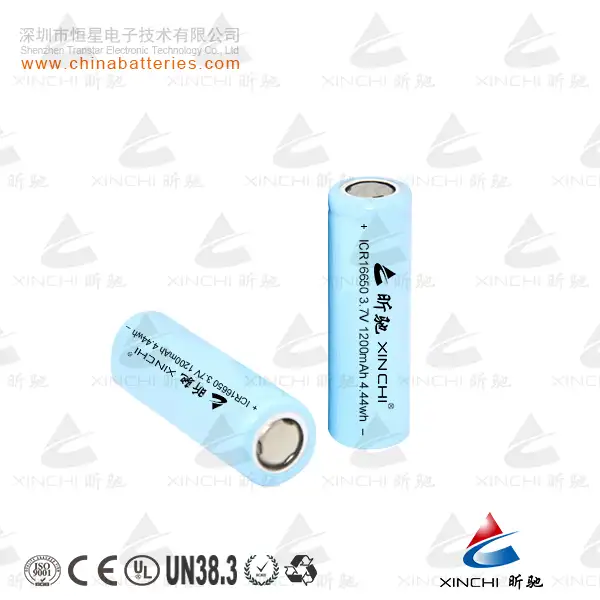 Литий-ионный аккумулятор цилиндрического типа ICR 16650 3,7 в 1200 мАч, поставка на веб-сайте Alibaba