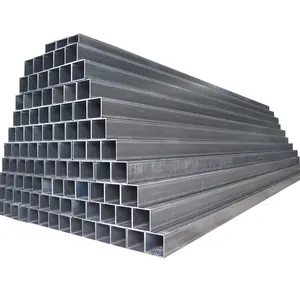 China factory MS erw welded hot rolled black carbon square rectangular hollow section steel pipe tube