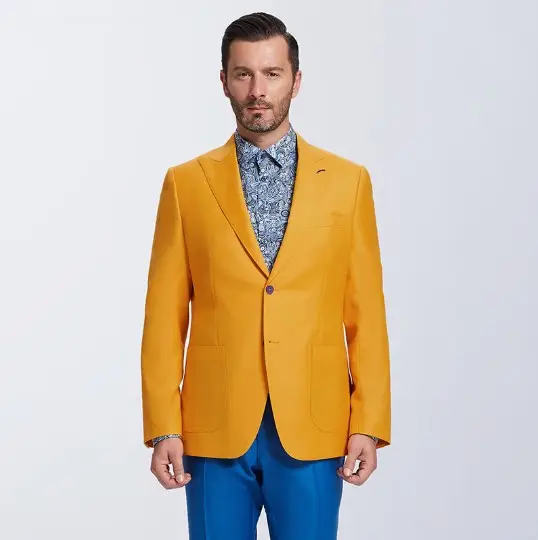 New design peaked Lapel latest blazer designs for men wedding stylish fashion new jacket