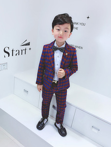 Vêtements 2 pièces en maille et coton pour enfants, nouveau costume, <span class=keywords><strong>pantalon</strong></span>, style monsieur, 2019 - Product Image 4