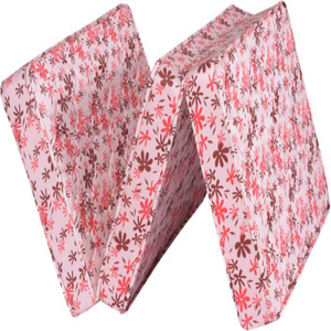 Colchón de cama plegable de tres esponjas, portátil, para acampar, tamaño individual, Reino Unido