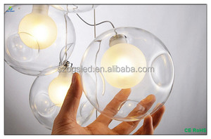 Forma contemporánea Colorida Bola Burbuja de Cristal Colgante Colgante de Luz - Product Image 4