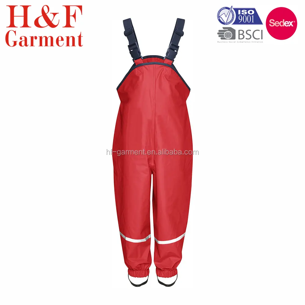 Childrens rain bib pants and raincoats suits sets