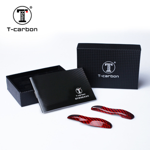 Coque de porte-clés de voiture en Fiber de carbone t-carbon pour <span class=keywords><strong>Porsche</strong></span> <span class=keywords><strong>clé</strong></span> de protection accessoires intérieurs de voiture - Product Image 6