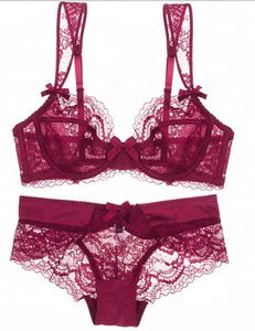 Venda quente Europeu e EUA Mercado Senhoras Sexy Inner Wear Roupa Interior Sutiã Net Calcinha Set Oco Mulheres Maduras Sexy Lingerie - Product Image 4