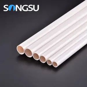 China supplier Flame-Resisting 20mm 25mm cheap colored thin wall pvc plastic tube