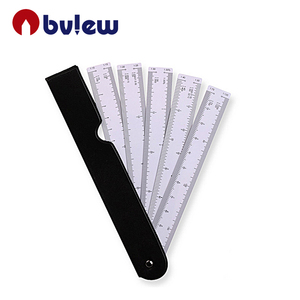 19cm Fan plastic scale ruler for engineering