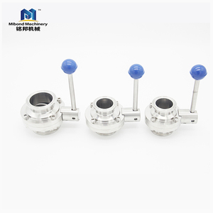 1 "1.5" 2 "3" 4 "Thép Không Gỉ DIN SUS304/ 316L Van Bướm Vệ Sinh TC Tri Kẹp - Product Image 2