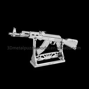 AK47 אקדח חידת 3d דגם גיליון פלדת מתכת