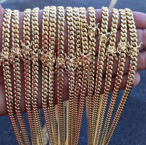 LOYALITAS perhiasan Hip hop rantai di dubai PVD plating 24 k emas panjang rantai desain emas