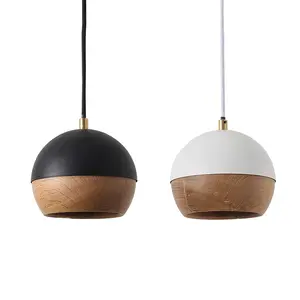 सबसे अच्छा बेच उत्पादों लकड़ी गेंद डिजाइन प्राचीन गेंद लटकन प्रकाश के लिए समकालीन भोजन फांसी रोशनी सजावट