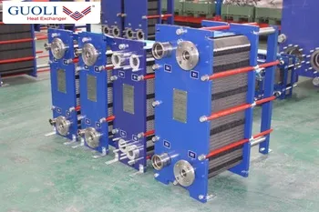 M15M gasket plate heat exchanger consists of corrugated metal plates with high efficiency and simple maintentance