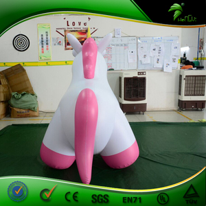 Gonflable Licorne Princesse Jouets pour Enfants Gonflables 3 <span class=keywords><strong>D</strong></span> de Bande Dessinée Caractère Lune Cheval <span class=keywords><strong>D</strong></span>écoration Poupées - Product Image 4
