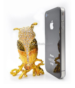 Bán Buôn Owl Animal <span class=keywords><strong>Shaped</strong></span> Handmade Men Hợp Kim Trang Sức Hộp Nữ Trang (QF291) - Product Image 5