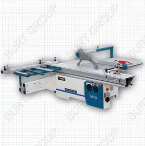 SMV8-Sierra de PANEL con mesa deslizante de 3200MM, hoja MANUAL de elevación y inclinación, hoja de 350MM de capacidad, 400V, 3 fases