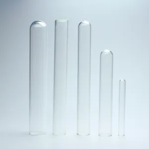 בורוסיליקט זכוכית שטוח תחתון מבחן צינורות למכירה