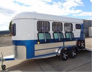 लक्जरी कोण लोड <span class=keywords><strong>3</strong></span> घोड़ा ट्रेलर के साथ फ्लोट क्षेत्र में रहने वाले - Product Image 2