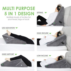 Bantal Tempat Tidur Wedge, Busa Memori Anti Mendengkur, Bantal Tempat Tidur Wedge Segitiga