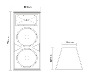 Yüksek kaliteli çift 15 inç pasif ses sistemi 700W <span class=keywords><strong>RMS</strong></span> profesyonel ses - Product Image 3