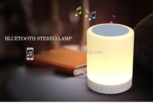 Amazon más vendido LLEVÓ <span class=keywords><strong>la</strong></span> lámpara luz de <span class=keywords><strong>la</strong></span> noche del altavoz bluetooth con ranura para tarjeta TF - Product Image 6