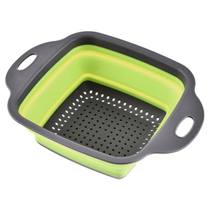 Colador de Silicona Plegable <span class=keywords><strong>para</strong></span> Fregadero de Cocina, Resistente al Calor, con Clip <span class=keywords><strong>para</strong></span> Escurrir Alimentos - Product Image 3